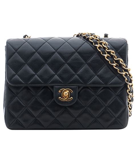 chanel black leather quilted bag|chanel quilted leather handbags.